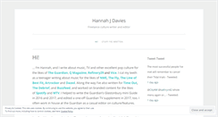 Desktop Screenshot of hannahjdavies.com