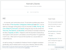 Tablet Screenshot of hannahjdavies.com